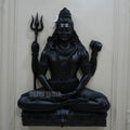 Lord Shiva Dhyana Mudra Wall Mural | 4x3ft Meditative Idol