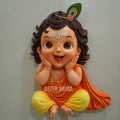 Cute Little Krishna 3D Wall Mural 3x2 ft | Kids Room Artwork