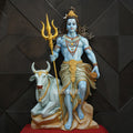 Mahadev with Nandi Wall Mural 5x3 ft | Temple & Home Decor