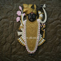 Shrinathji Wall Mural 36x22 Inches | Govardhan Nathdwara Krishna Sculpture for Home & Temple