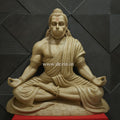 Lord Hanuman Dhyana Mudra Wall Mural – 4x4ft | Spiritual Wall Art for Home & Temple Decor