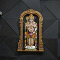 Lord Murugan Wall Mural with Prabhavali Arch – 3.5x2.5ft | South Indian Divine Decor | Dezin India