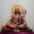 Shri Hanuman Dhyana Mudra Wall Mural – 3x3ft | Elevate Your Home’s Energy with Dhyani Hanuman