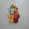 Shri Radha Krishna Wall Mural 2ft | Spiritual Décor for Puja Room🪈
