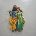 Shri Radha Krishna Wall Mural 2ft | Spiritual Décor for Puja Room🪈