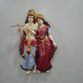 Shri Radha Krishna Wall Mural 2ft | Spiritual Décor for Puja Room🪈
