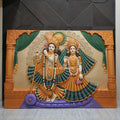 Radha Krishna Wall Mural - 7x5ft | Divine Love & Art | Dezin India