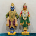 Vitthal Rukmini Wall Mural – 2.5ft | Pandharpur Devotional Art 🪷