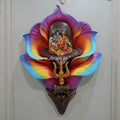Shivalingam with Lotus Wall Mural | 4x3ft Divine Shiv Parivar Decor