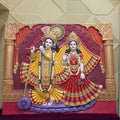 Radha Krishna Wall Mural - 7x5ft | Divine Love & Art | Dezin India